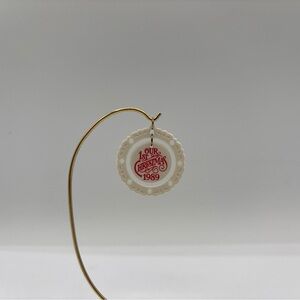Hallmark Keepsake Miniature Ornament Dated 1989 Vintage First Christmas Together